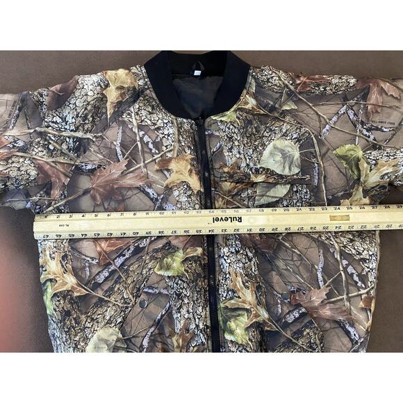 WFS Camo Gear Sz L Quilted LS Pockets Inside & Out Full Zip Burly Camo Tan Coat - Picture 7 of 9